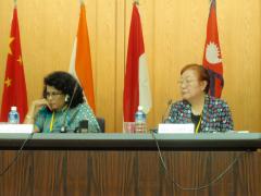5. Panel Discussion (Left: Dr. Shantana R. Halder, Right: Ms. Keiko Hiraga)